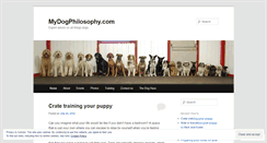 Desktop Screenshot of mydogphilosophy.com