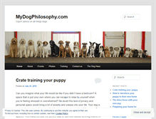 Tablet Screenshot of mydogphilosophy.com